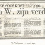 Krant 1980 Tijdelijke soos kost 170.000 gulden